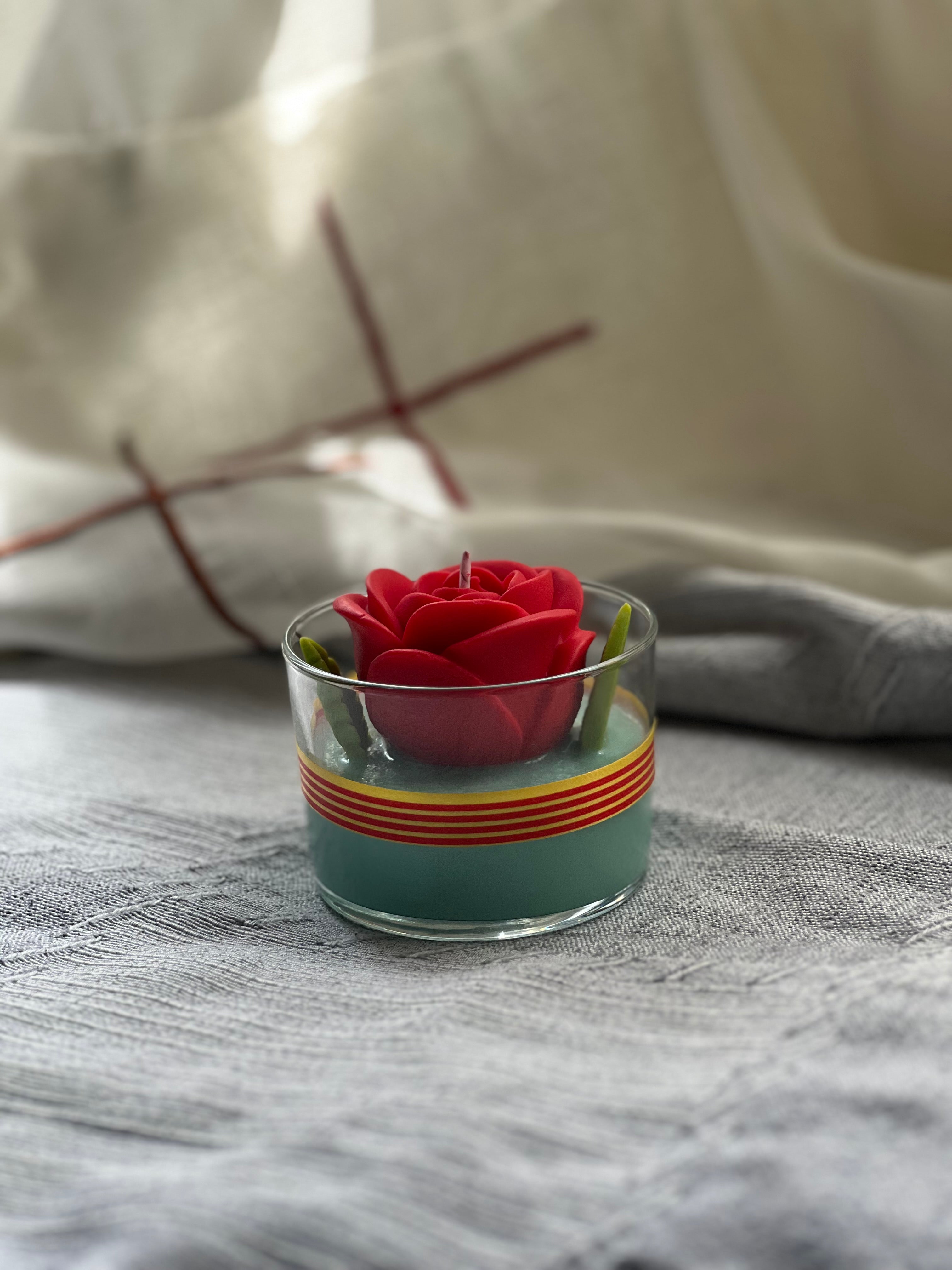Vela Aromática Rosas|Rojo